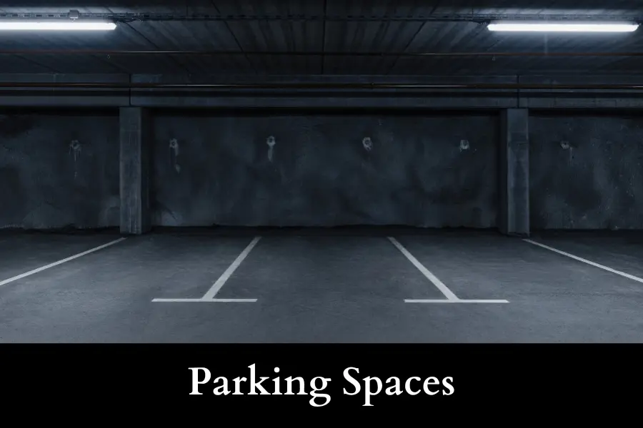 Parking Space is 150 square feet big