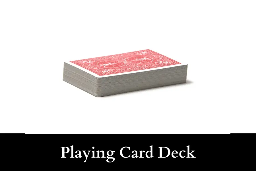 Playing Card Deck Is 3 Inches by 3 Inches