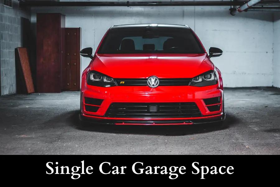 Single Car Garage Space is 200 square big