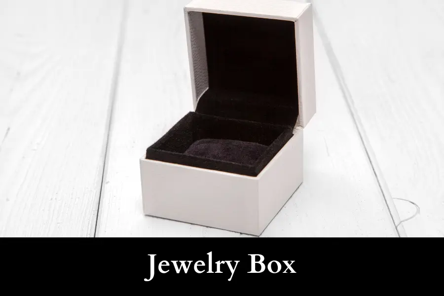 jewelry box Is 3 Inches by 3 Inches